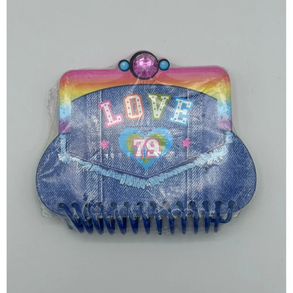 New Vintage Lisa Frank Denim Mini Notebook 90s Spiral